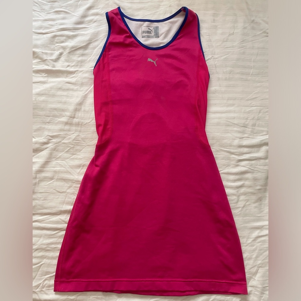 Puma Tennis Women Dress Small Pink Magenta
